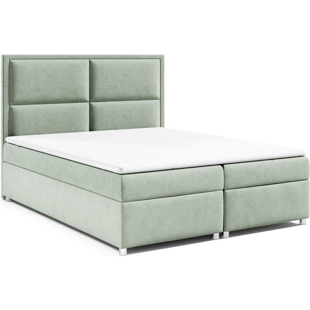 BOXBETT mit Bettkasten Trinity K-11 Bonellfederkern inkl. Topper - Mintgrün, Holz/Holzwerkstoff (140/200cm) - Best For Home