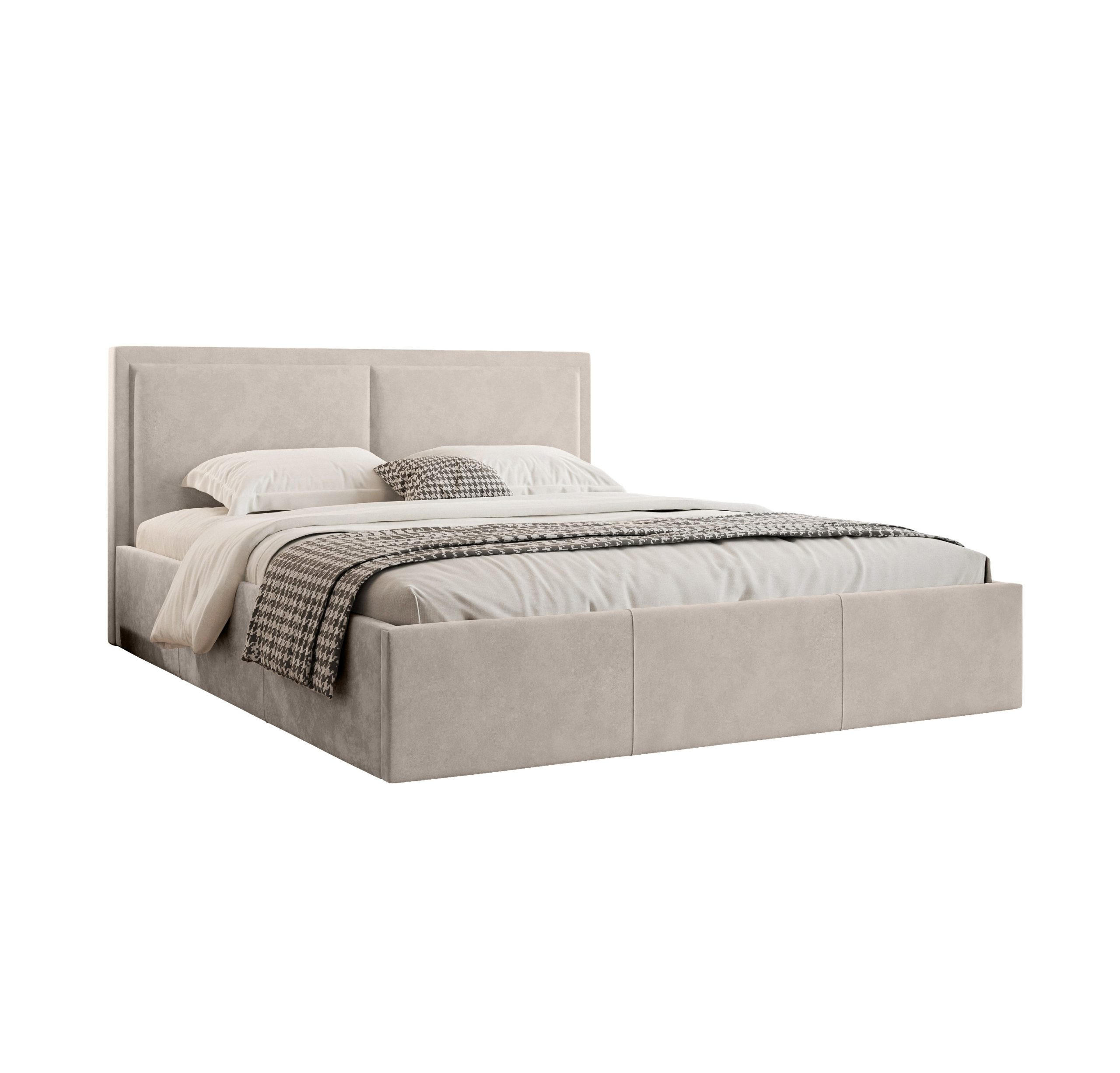 POLSTERBETT aus Polyester Osterne II 160x200 cm, Hellbeige - Beige, Textil (160/200cm) - Fedve