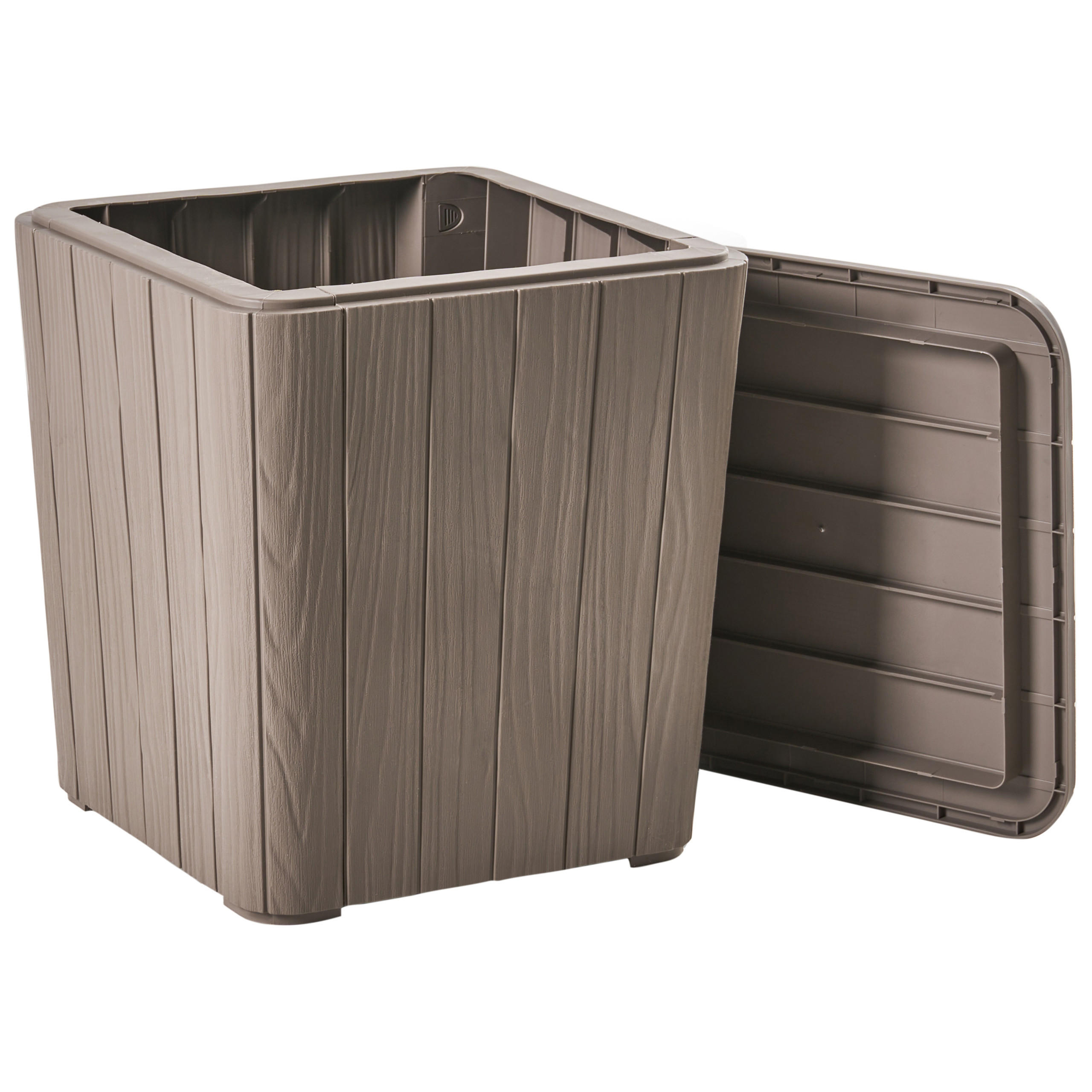 AUFBEWAHRUNGSBOX 40/40 cm Taupe - Taupe, Kunststoff (40/42/40cm) - Beliani