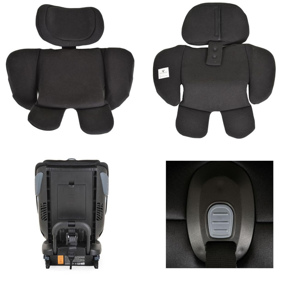 KINDERSITZ Gravity i-Size schwarz (40-150cm) Sitz drehbar, Kopfstütze, Isofix - Schwarz, Kunststoff (44/61/53cm) - Cangaroo