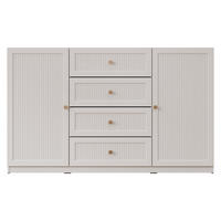 SIDEBOARD Ferena 2D4SZ - Kaschmir/Goldfarben, Holzwerkstoff/Kunststoff (150/92/49cm) - MIRJAN24