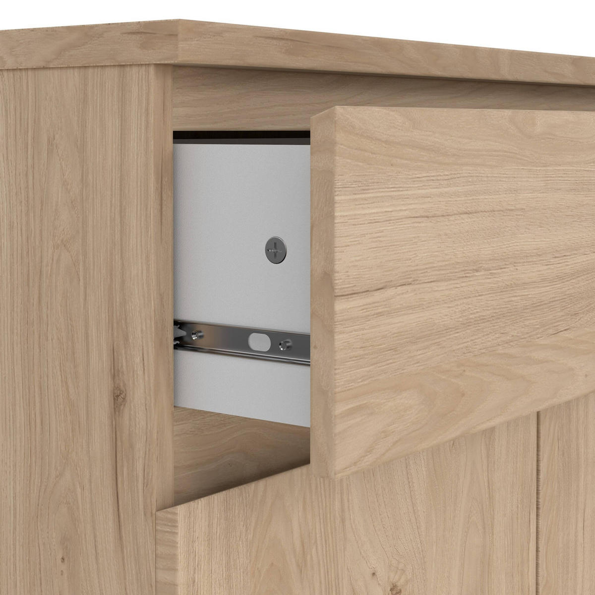 KOMMODE Eiche 40/80.4/100.4 cm - Braun, Holzwerkstoff (80.4/100.4/40cm) - DMORA