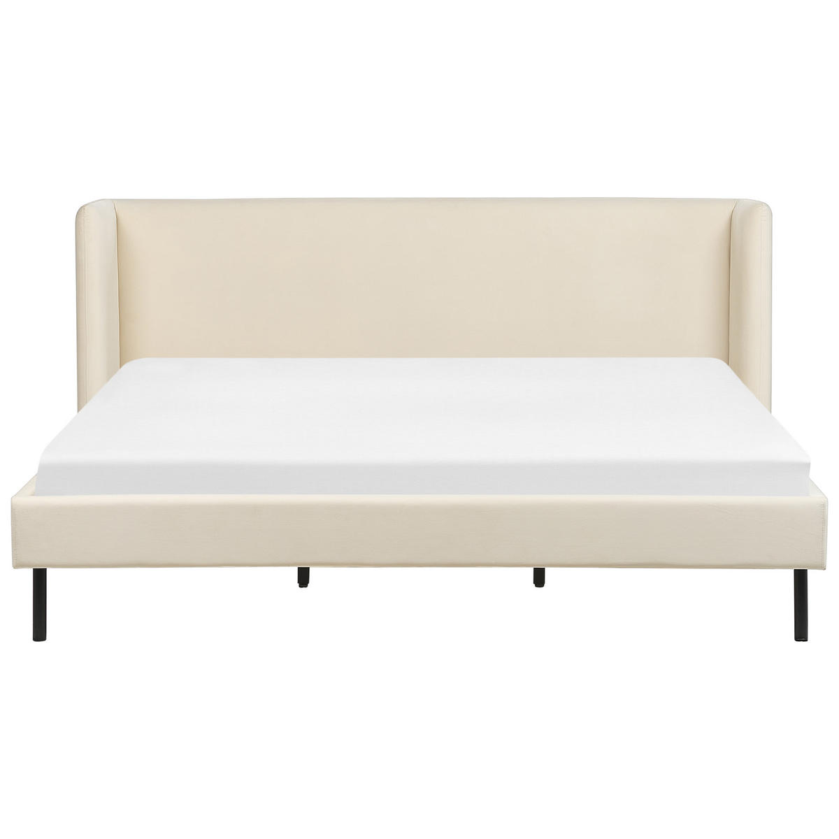 POLSTERBETT 180/200cm Helles Beige Arette - Beige, Textil (180/200cm) - Beliani