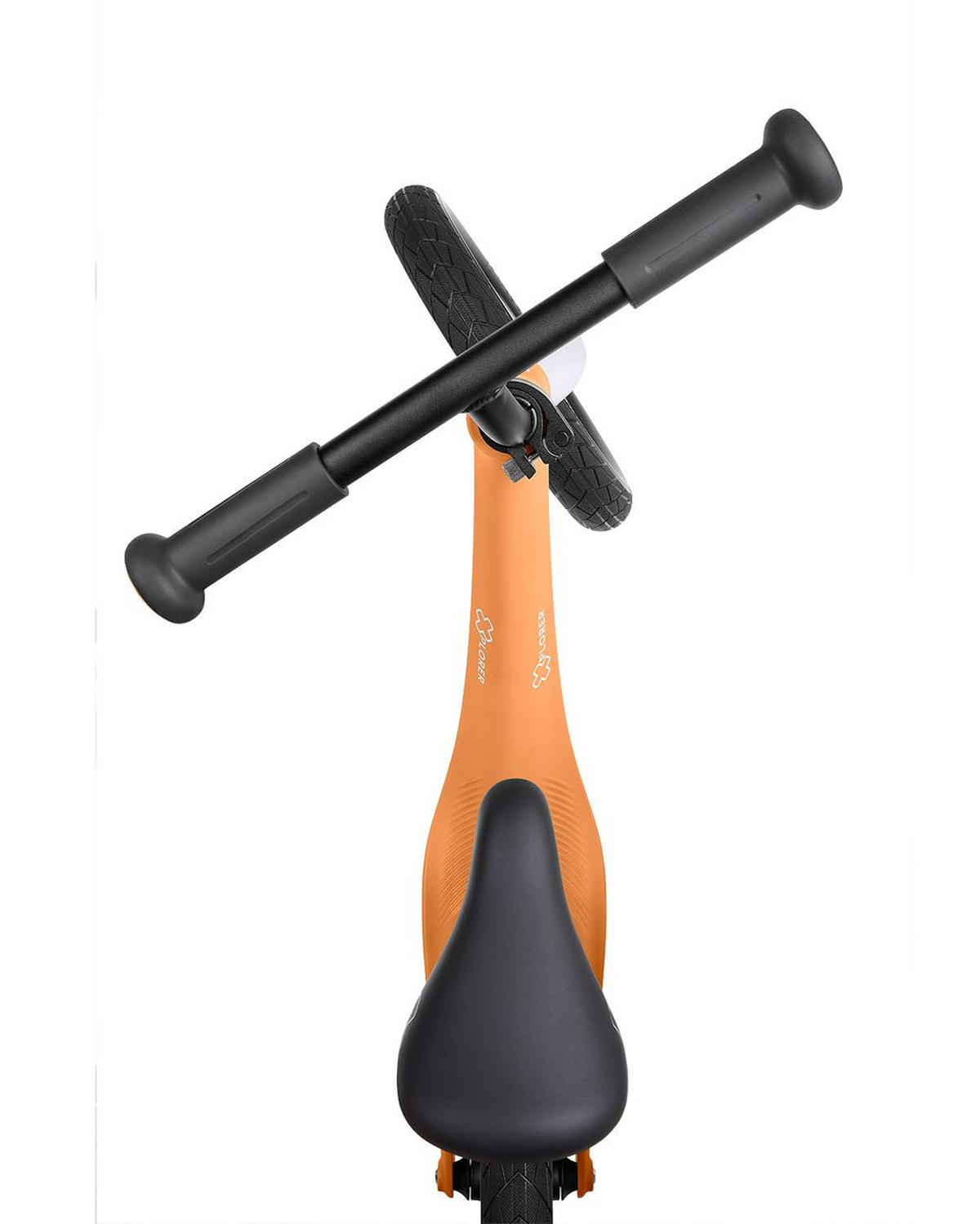 LAUFRAD Xplorer 12 Zoll orange höhenverstellbarer Lenker und Sitz, Griffe - Orange, Metall (87/35/55cm) - Kikka boo