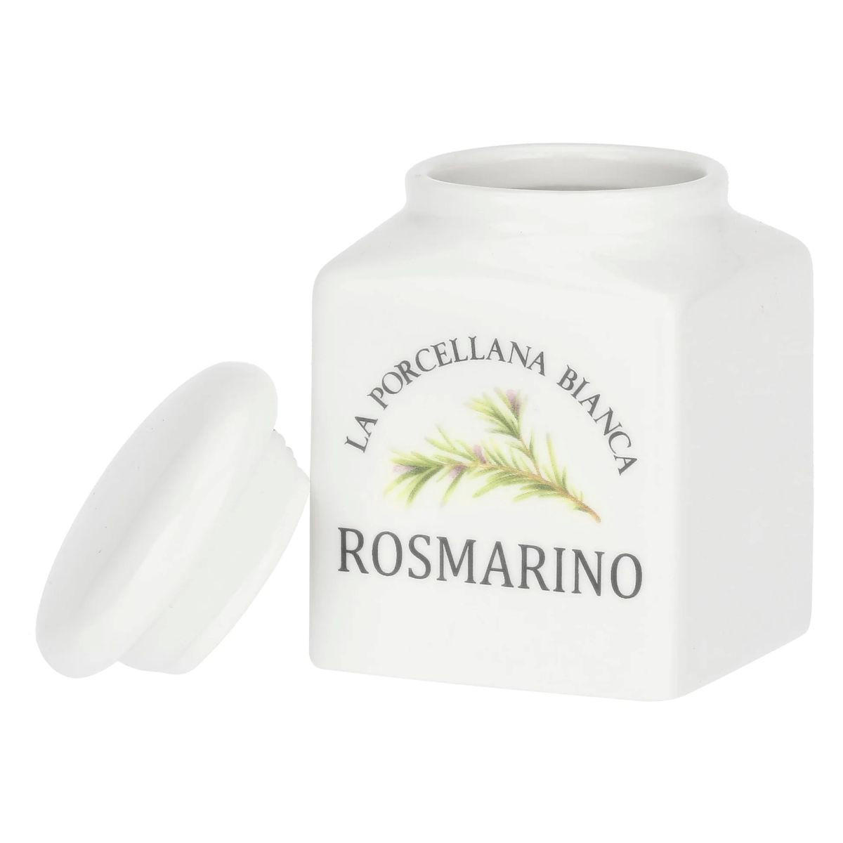 VORRATSDOSE Rosmarin 0,175 l - Multicolor, Keramik (7/6.5/10cm) - La Porcellana Bianca
