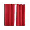 ÖSENVORHANG blickdicht 2er-Set, 137/182 cm - Rot, Textil (137/182cm) - Homescapes