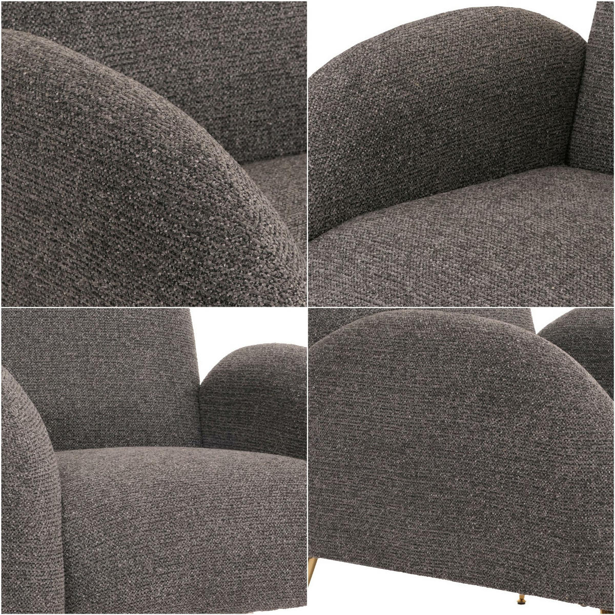 LOUNGE-SESSEL Grau - Grau, Textil (74/88/77cm) - MCW