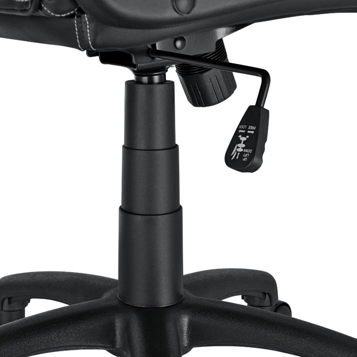 SCHREIBTISCHSTUHL Montreal weiß - Weiß, Textil (47/111/52cm) - Juskys