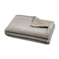 PLÜSCHDECKE Clayton 130/160 cm - Beige, Textil (160/130cm)