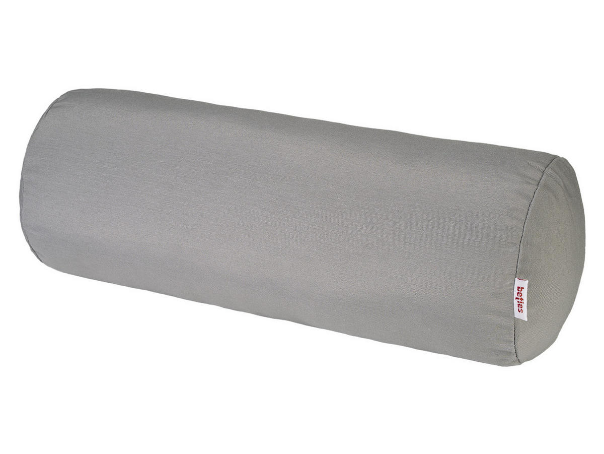 NACKENROLLENHÜLLE Wunschton silber 15/40 cm - Grau, Textil (15/40cm) - beties Heimtextil