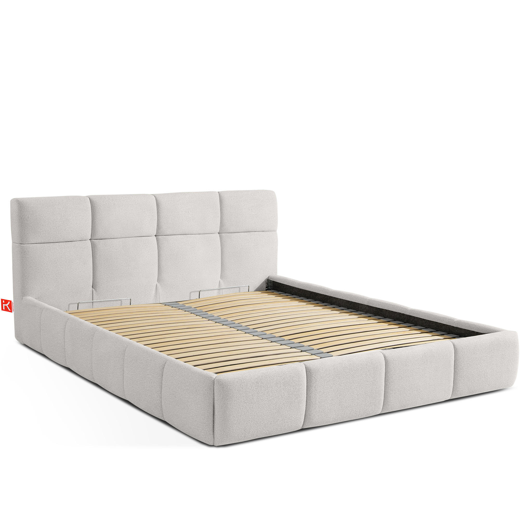 POLSTERBETT ALTOS, weiß - Weiß, Holz/Holzwerkstoff (140/200cm) - KONSIMO®