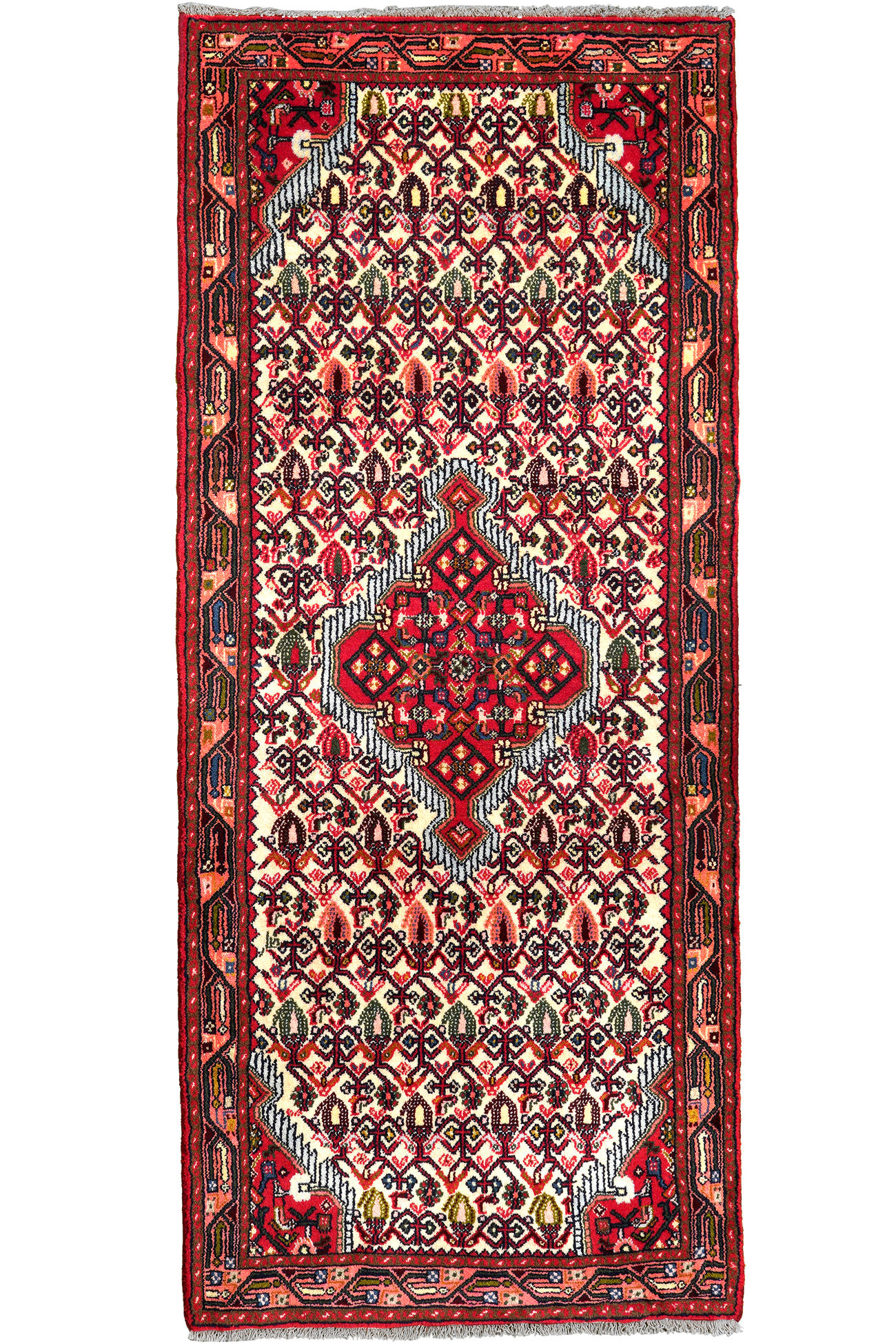 TEPPICH Assadabad Mehrfarbig 190/81 cm Schurwolle - Multicolor, Textil (81/190cm) - Looma