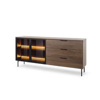 KOMMODE Lummer Dunin Oak - Taupe, Holzwerkstoff (181.3/82.6/39.3cm) - Pillovely
