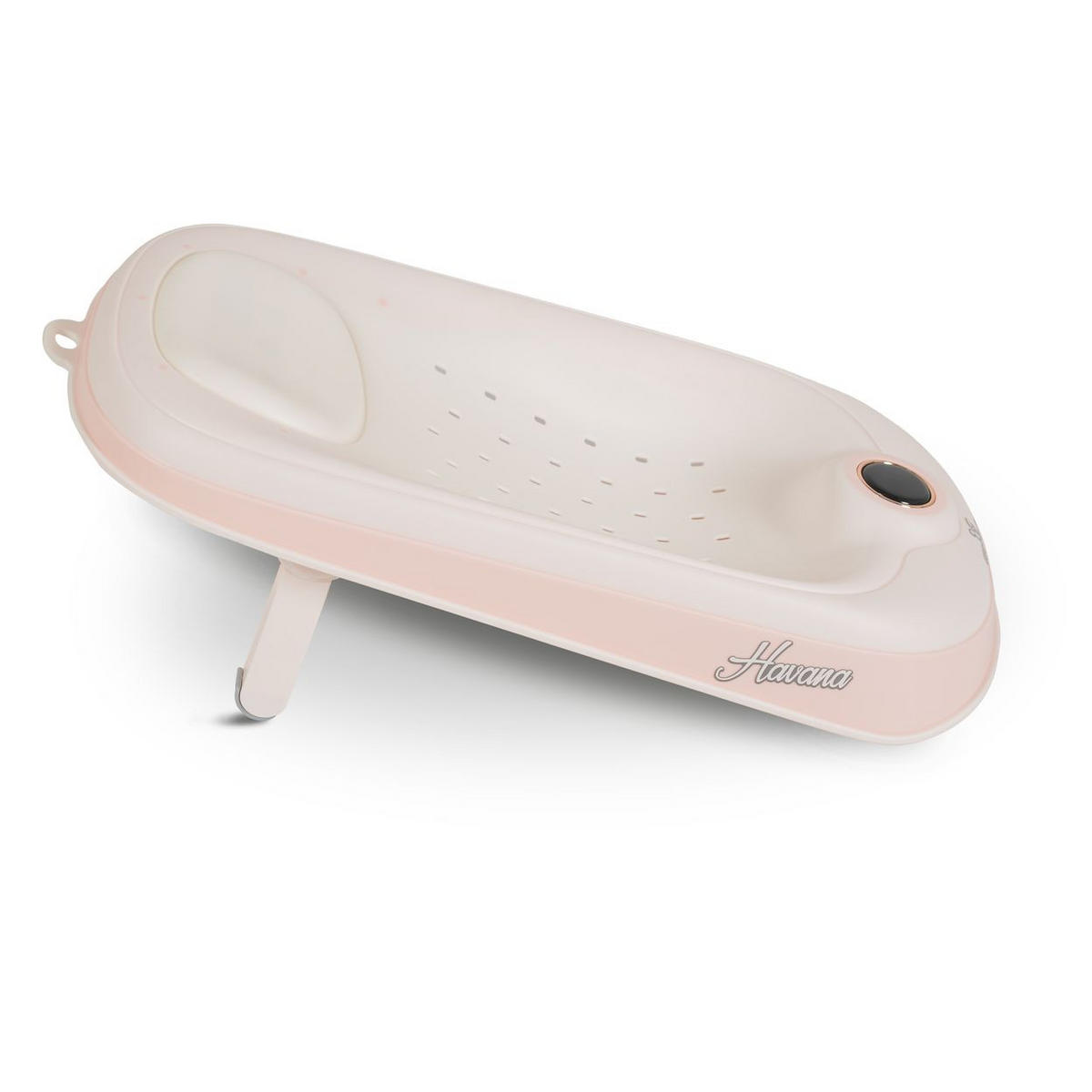 BABYBADESITZ Havanna rosa Thermometer, 3-fach verstellbare Liegeposition, klappbar, rutschfest - Rosa, Kunststoff (29/56cm) - Cangaroo