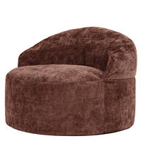 SITZSACK aus Chenille Orb - Bordeaux, Textil (86/61/86cm) - icon