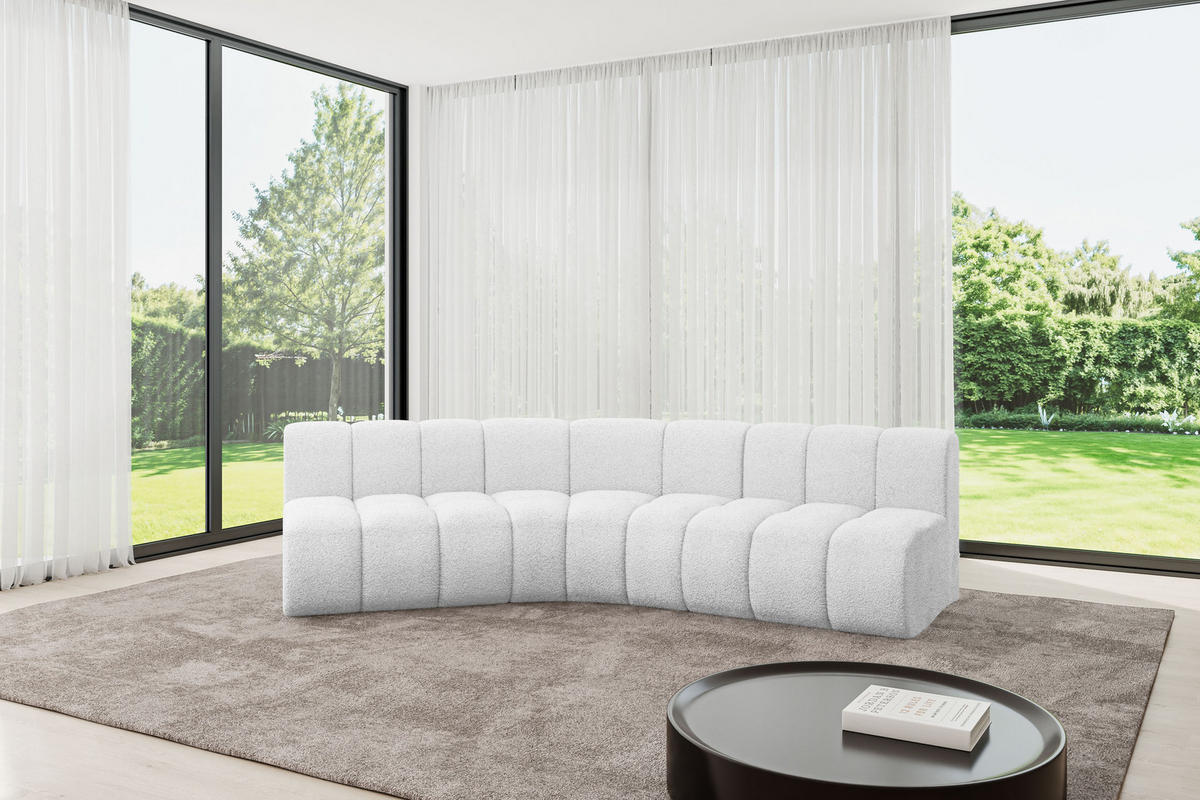 ECKSOFA modulares Sofa Montra-L1 - 290x174x70 cm Weiß - Weiß, Holzwerkstoff/Textil (290/174cm) - ALTDECOR