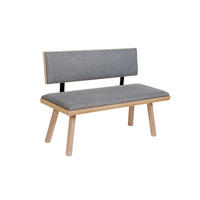 SITZBANK Die Zeitlose - Eichefarben/Grau, Holz/Textil (48/89/125cm) - Kundler Home
