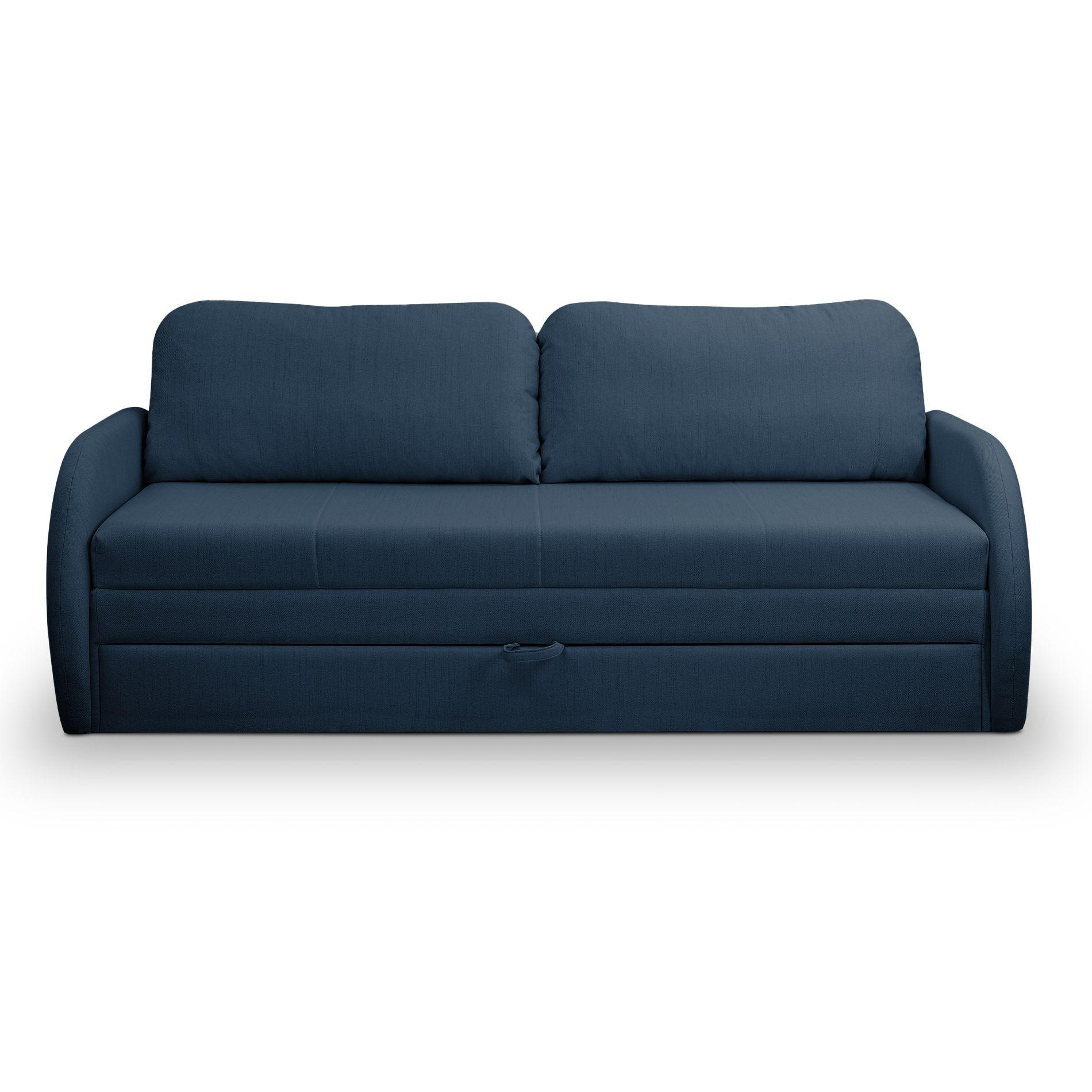 SCHLAFSOFA Diego dunkelblau - Schwarz/Dunkelblau, Kunststoff/Textil (221/90/91cm) - Selsey