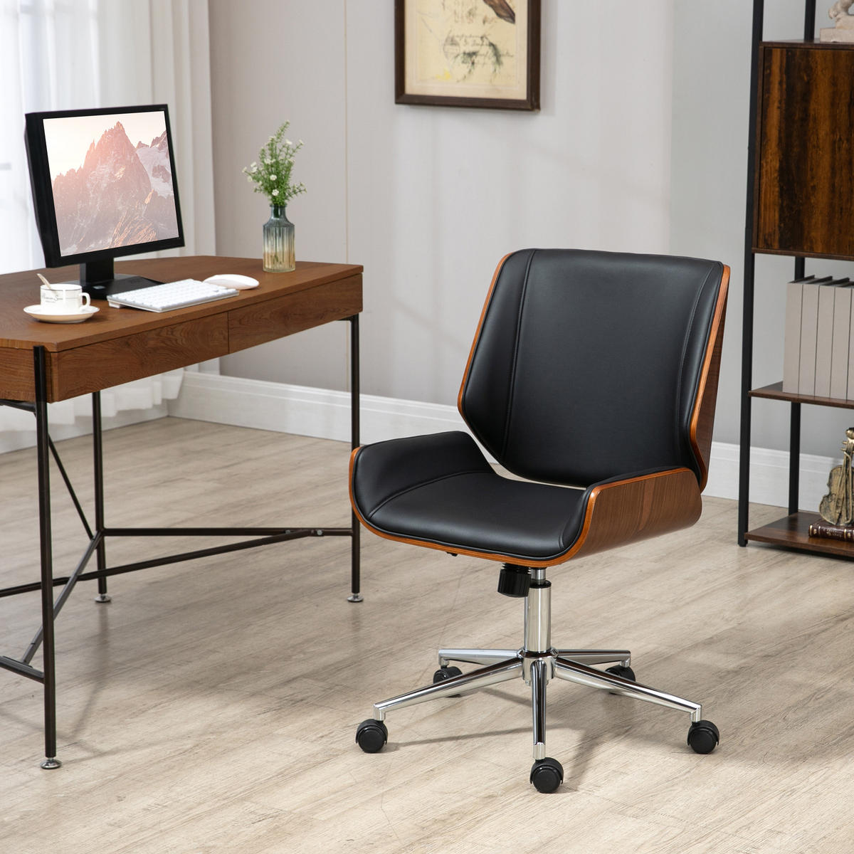 DREHSTUHL 53/60/86-96 cm DE-11677 Höhenverstellbar 360° Grau - Schwarz, Metall (53/96/60cm) - ComfortXL
