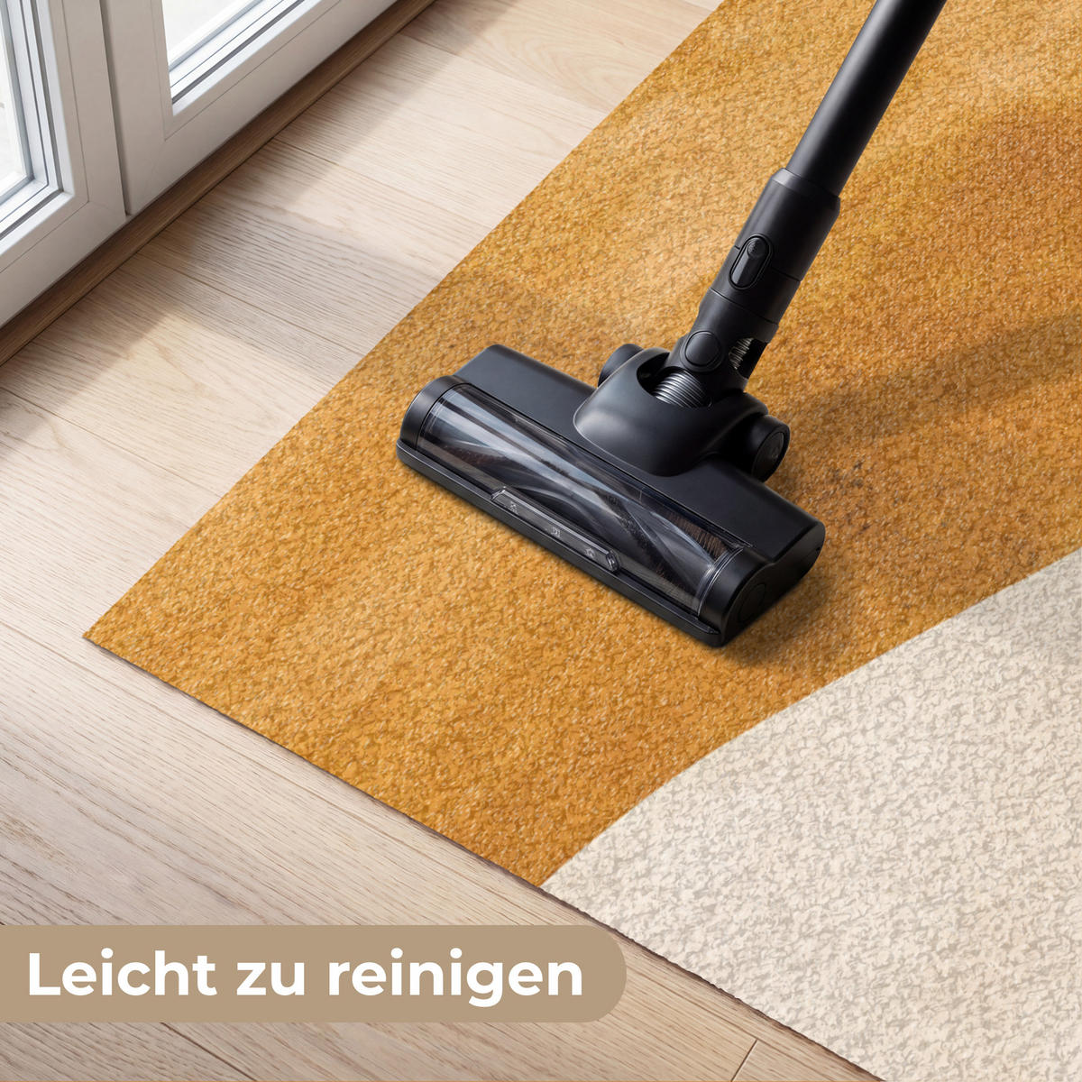 FUSSMATTE Formen - Ockergelb - Abstrakt Flurteppich 180x120 cm - Multicolor, Kunststoff (180/120cm) - MuchoWow