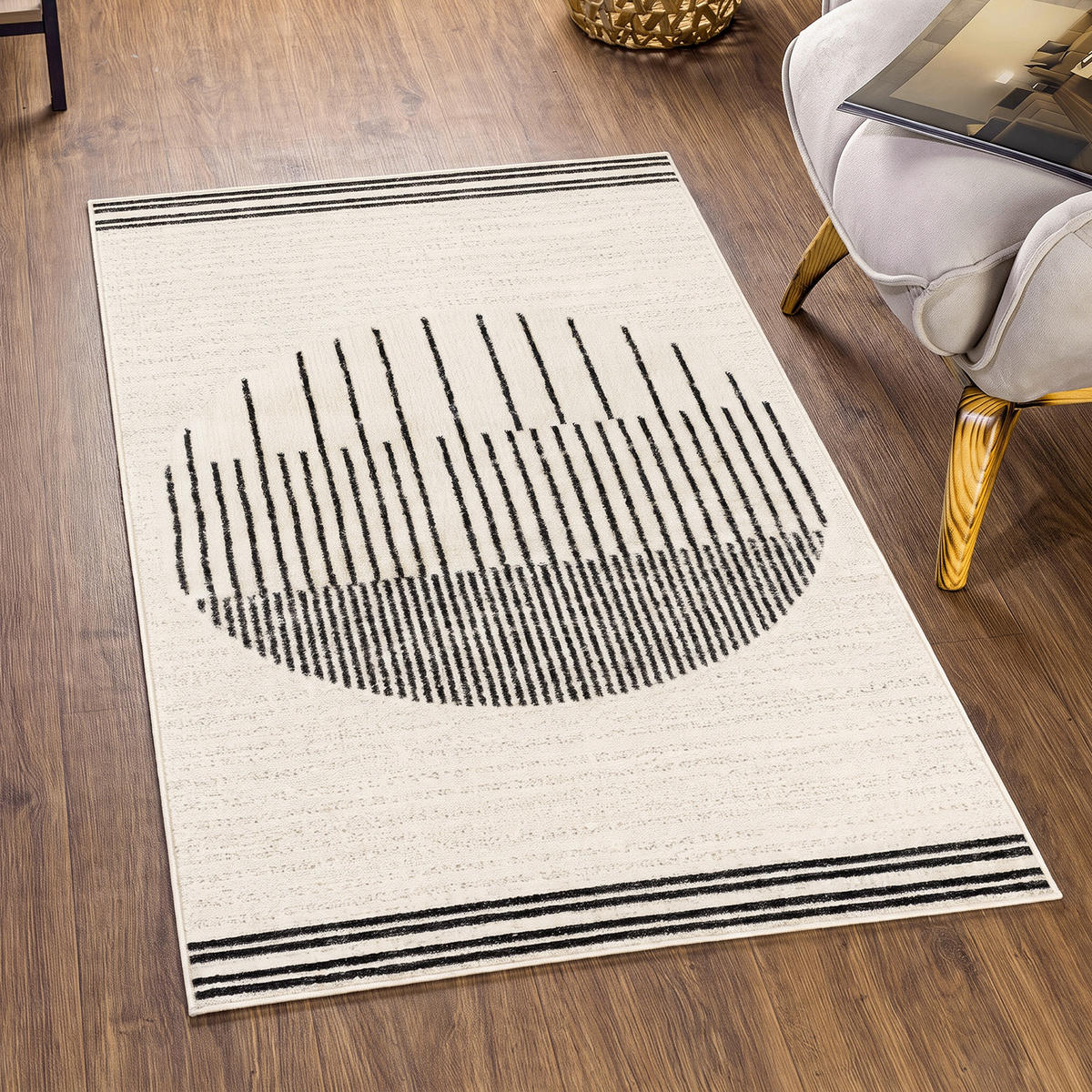 KURZFLORTEPPICH Enso 80/150 cm Schwarz - Schwarz, Textil (80/150cm) - LIVABLISS