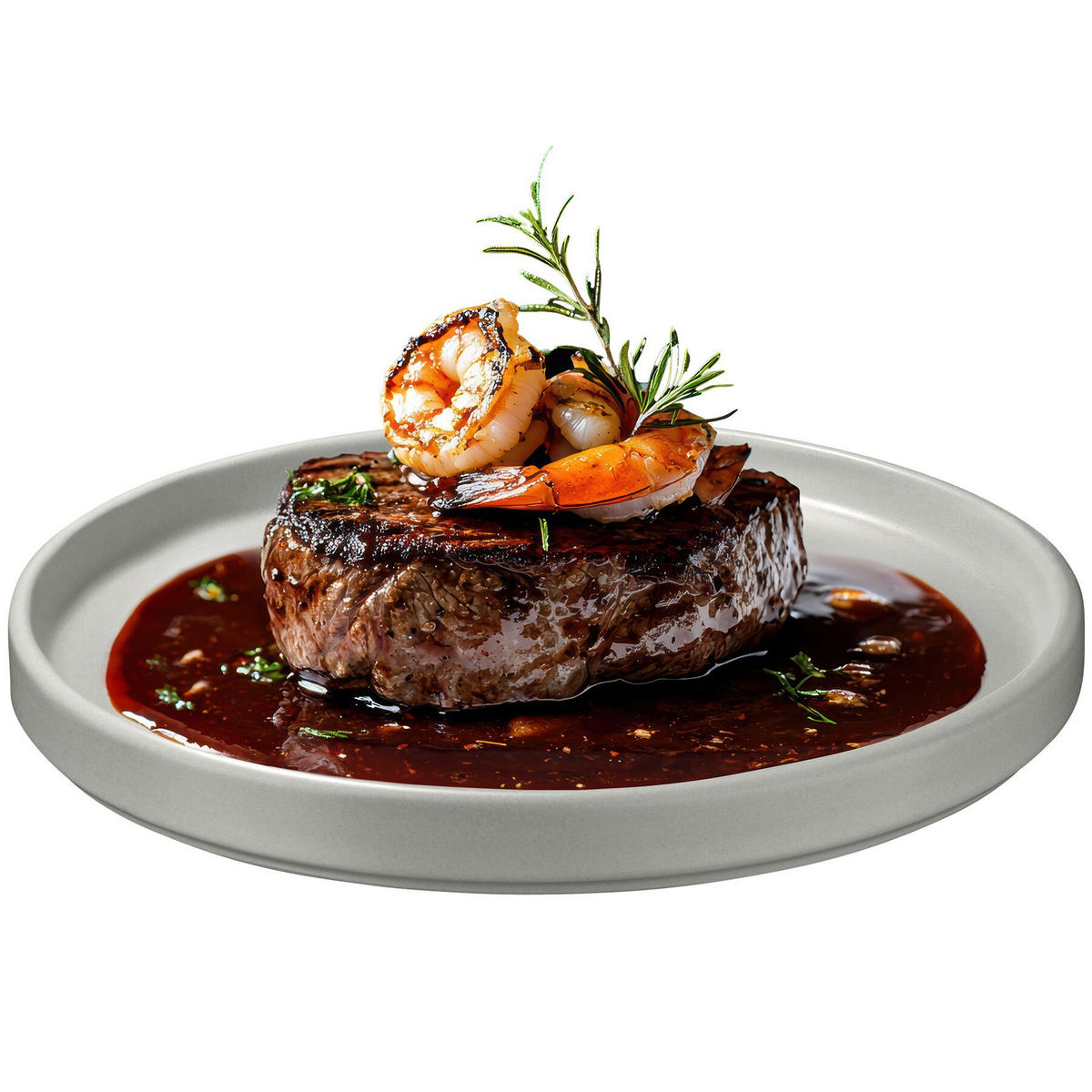 TAFELSERVICE Una,ineinander stapelbar,grau - Grau, Keramik (26/2.3/26cm) - tectake