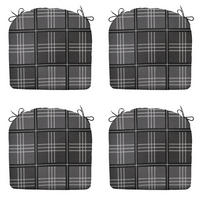 SITZKISSEN Patchy 46/48 cm 4er-Set - Grau, Textil (48/4/46cm) - Madison