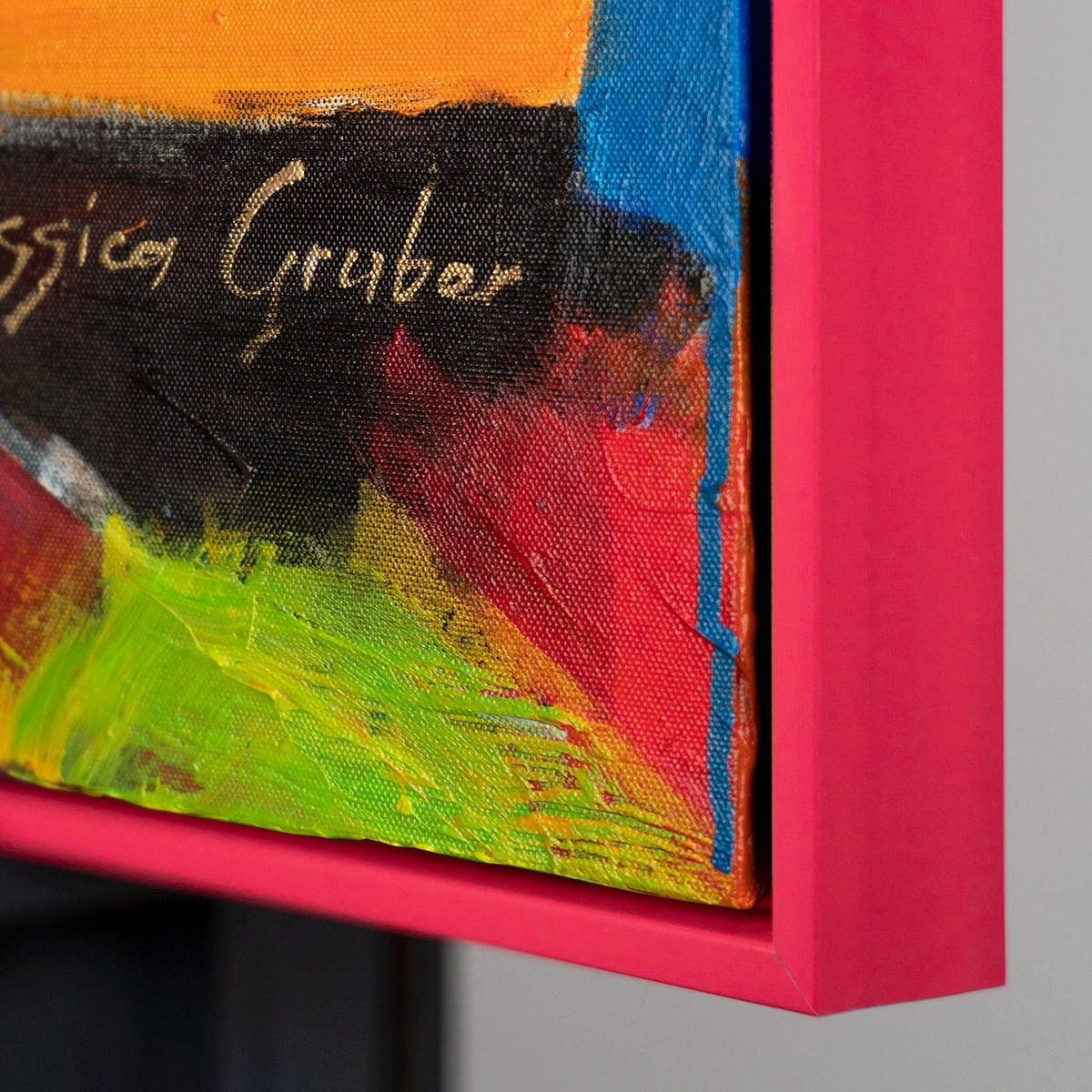 GEMÄLDE Lebhaftes Outfit Schattenfugenrahmen Pink 120x80 cm - Pink, Holz (120/80cm) - YS-art gallery