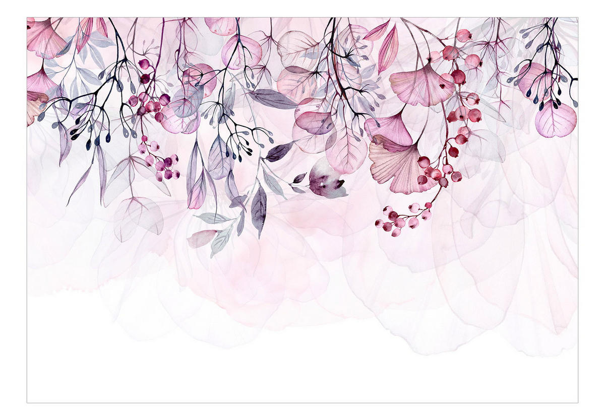 SELBSTKLEBENDE FOTOTAPETE 294/210 cm - Pink/Grau, Kunststoff/Textil (294/1cm) - KUNSTLOFT