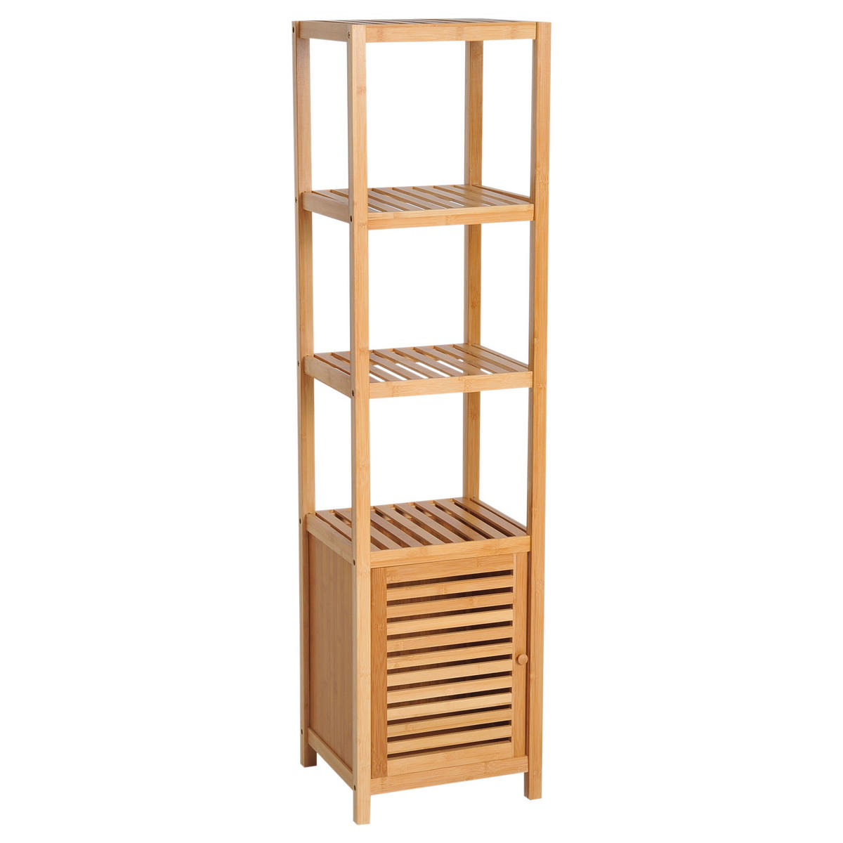 BADSCHRANK - Naturfarben, Holzwerkstoff (33/140/36cm) - HOMCOM