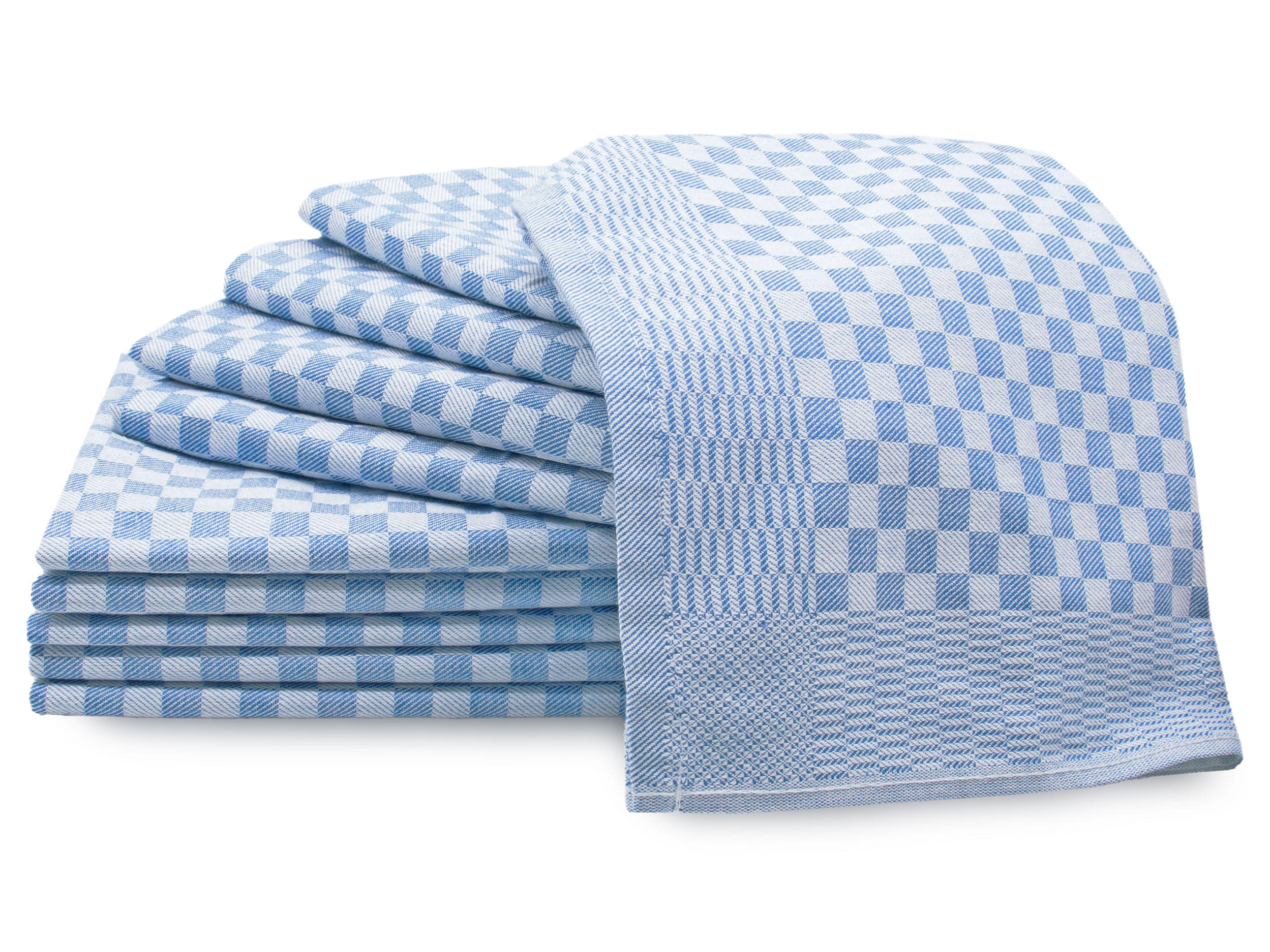 GESCHIRRTÜCHER, 10er-Set, 46x90 cm, 100% Baumwolle, Blau - Blau, Textil (46/90cm) - Zollner