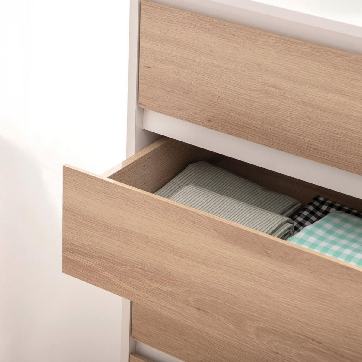 SCHUBLADENSCHRANK Kemi Zweifarbig 60 cm x 118 cm - Multicolor, Holzwerkstoff (60/118/40cm) - Klast Home