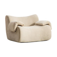 SESSEL DE-35120 mit Chenille-Bezug Hellkhaki - Sandfarben, Textil (92.5/73.5/120cm) - ComfortXL
