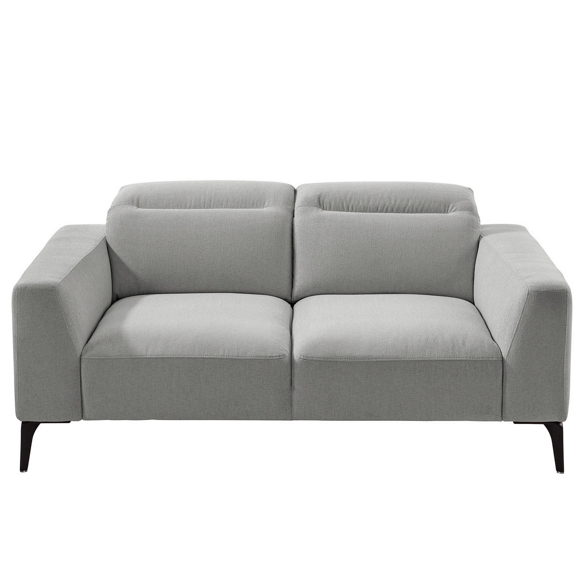 2-SITZER SOFA - Schwarz/Hellblau, Textil/Metall (170/73/107cm) - home24