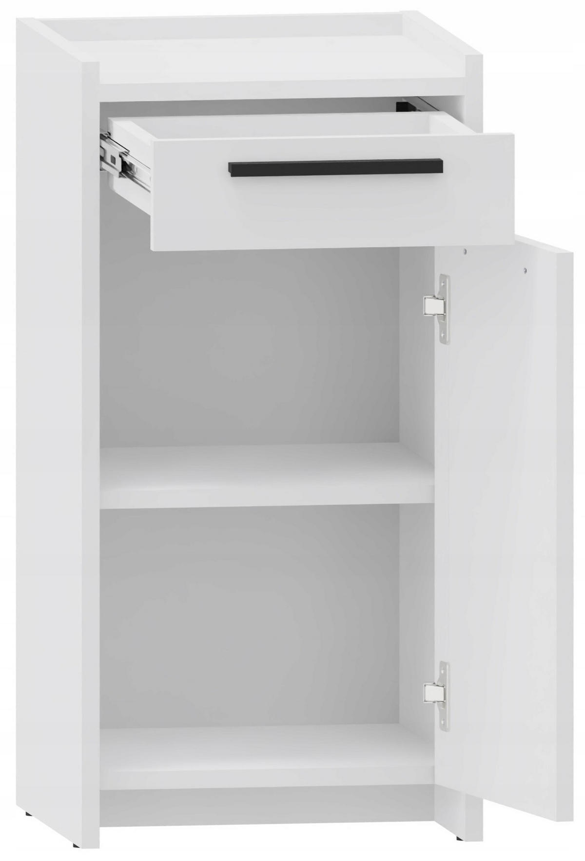 KOMMODE ALTIVO 1D1SN Weiß 36/35,6/70,4 cm - Weiß, Holzwerkstoff (36/70.4/35.6cm) - Matkam Möbel