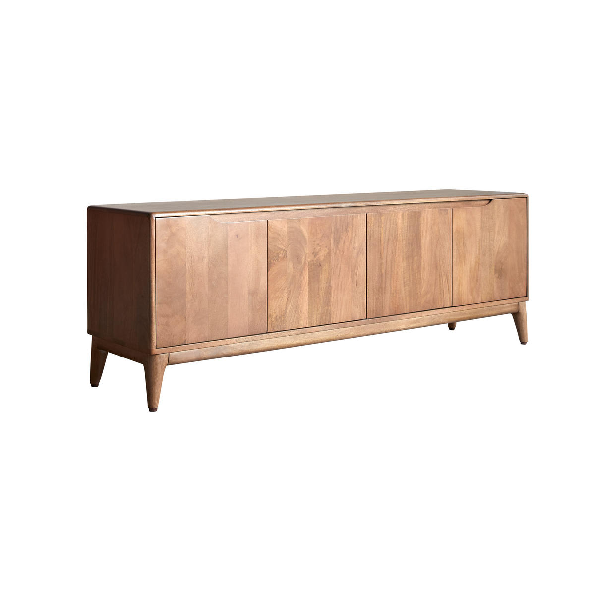 TV-SCHRANK Gabrielle Dunkelbraun aus Mango - Dunkelbraun, Holz (160/56/40cm) - Tikamoon