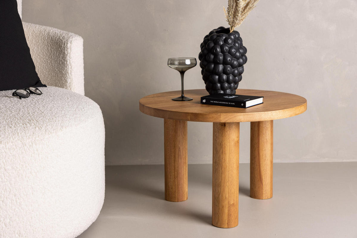 COUCHTISCH DUXBURY Beige 60x60x35 cm - Beige, Holz (60/60/35cm) - FURNLUX