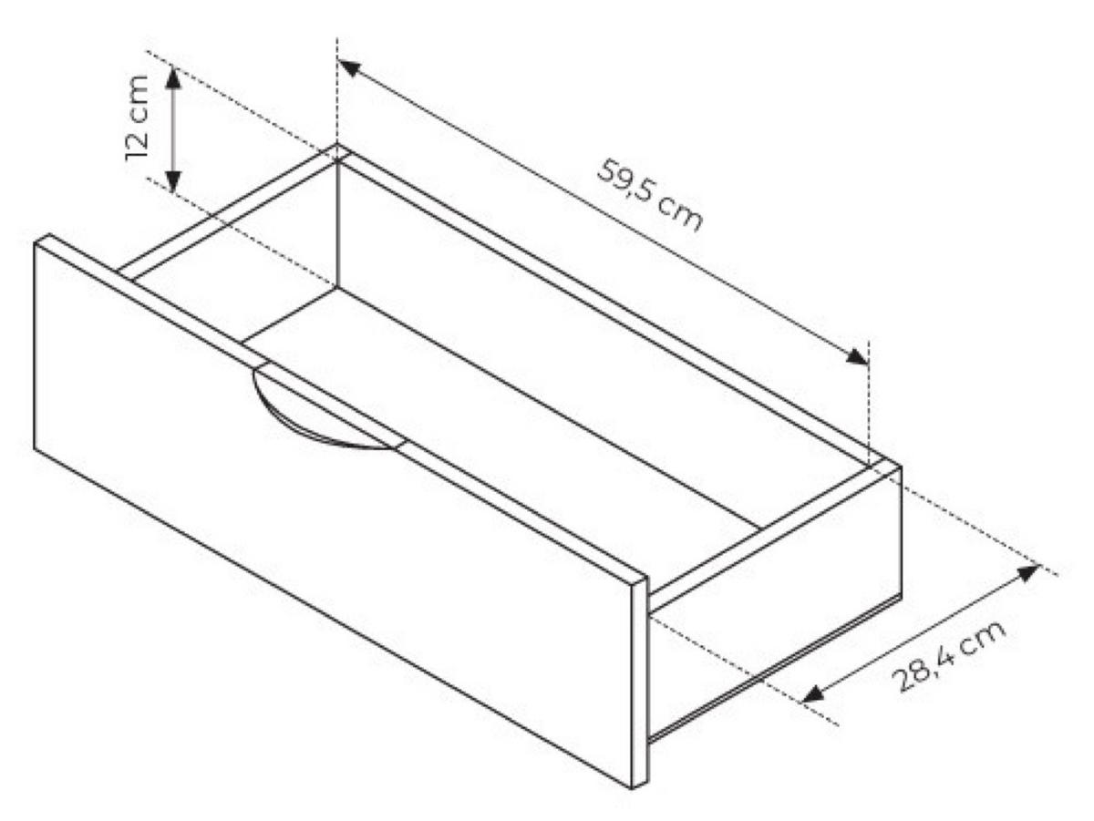 KOMMODE Weiß ERIS Gerillt Auf Hohen Beinen - Braun, Holzwerkstoff (163.2/81.2/38cm) - Sepro Meble