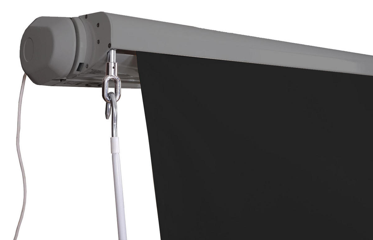 KASSETTEN-MARKISE VOLANT AUSFAHRBAR Anthrazit, Grau - Anthrazit/Grau, Textil (500/15/300cm) - MCW