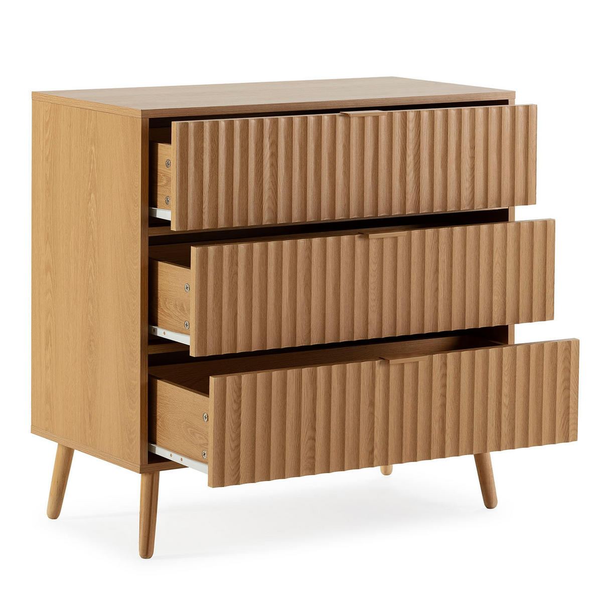KOMMODE 80/80/40 Lluvia Eiche - Honigeiche, Holzwerkstoff (80/80/40cm)