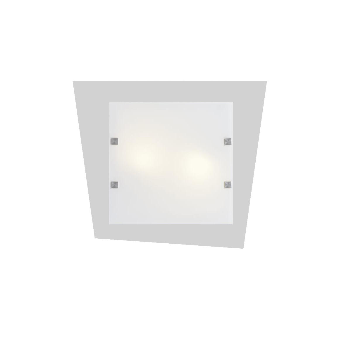 Lumicom Led-Deckenleuchte Weiß 55x50x6 cm