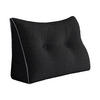 RÜCKENKISSEN Plüsch Schwarz 60 cm - Schwarz, Textil (50/60cm) - Vercart