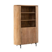HIGHBOARD Helena Mangoholz Natur Natur - Naturfarben, Holz (115/180/45cm) - Villa Möbel