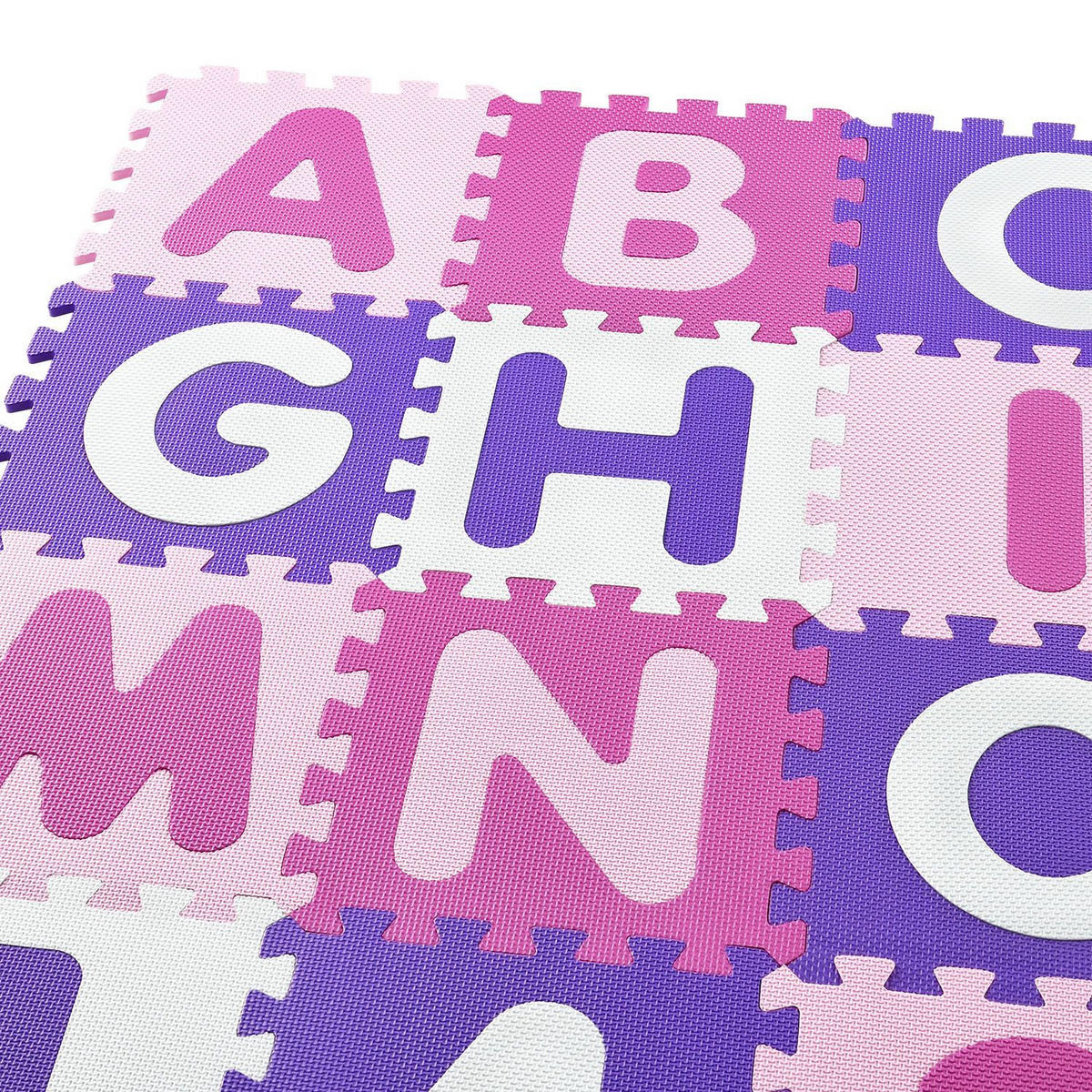 KINDER PUZZLEMATTE Juna (36 Teile) - Rosa, Kunststoff (189/1/189cm) - Juskys