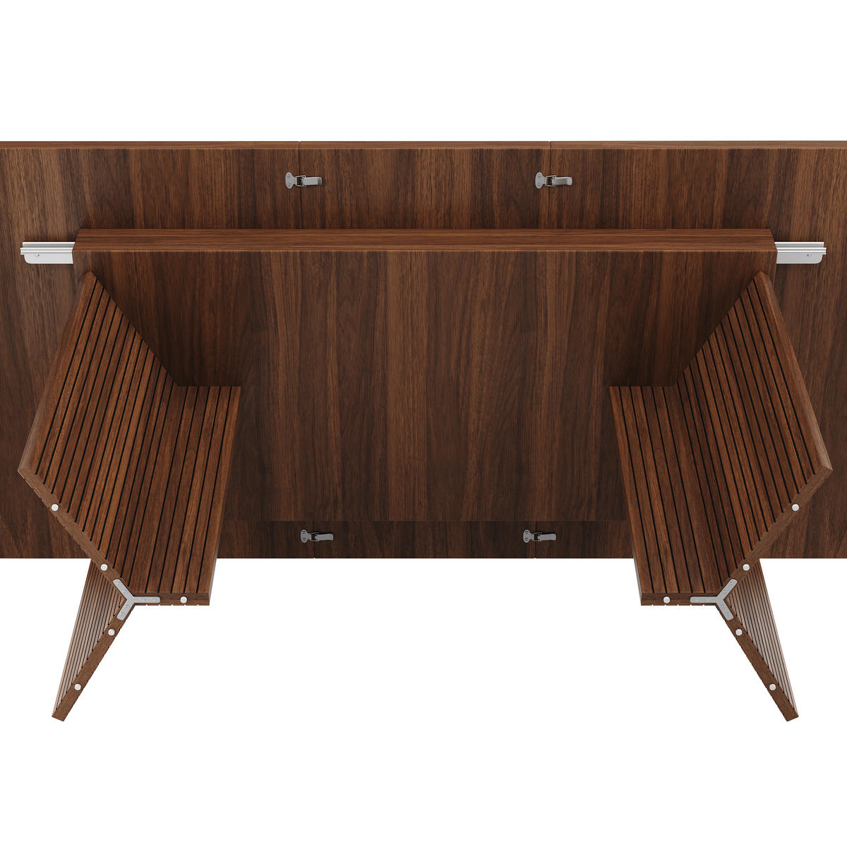 ESSTISCH ausziehbar 120-160/80/76,1 cm DE-39643 Nussbaum - Walnussfarben, Holzwerkstoff (80/120/76.1cm) - ComfortXL