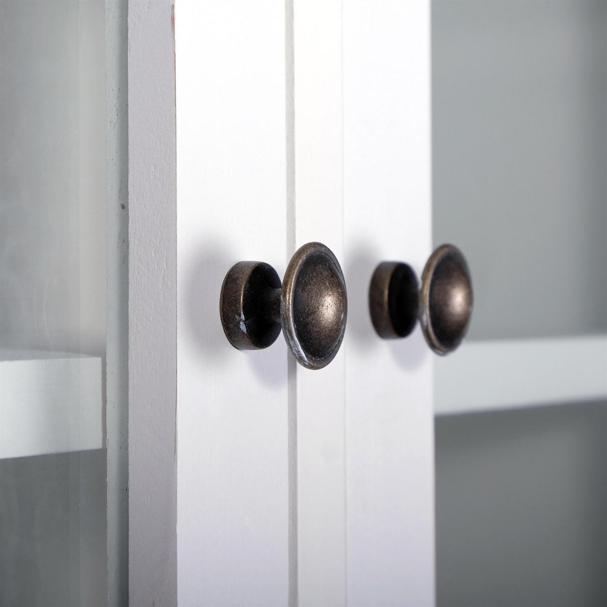 WANDSCHRANK IDA mit Glastür weiß - Weiß, Holzwerkstoff (71/74/31cm) - DESIGN DELIGHTS