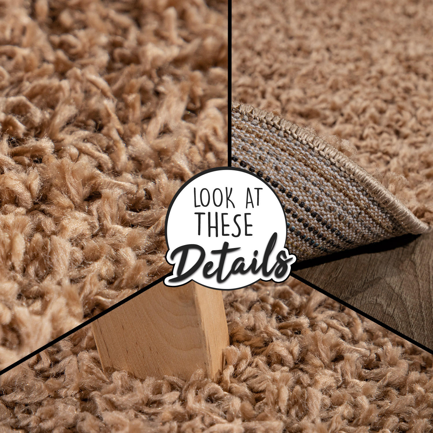 Thumbnail - Paco Home Hochflorteppich, Beige, Textil, Rechteckig, 140x200 cm, strapazierfähig, für Fußbodenheizung geeignet, Teppich...