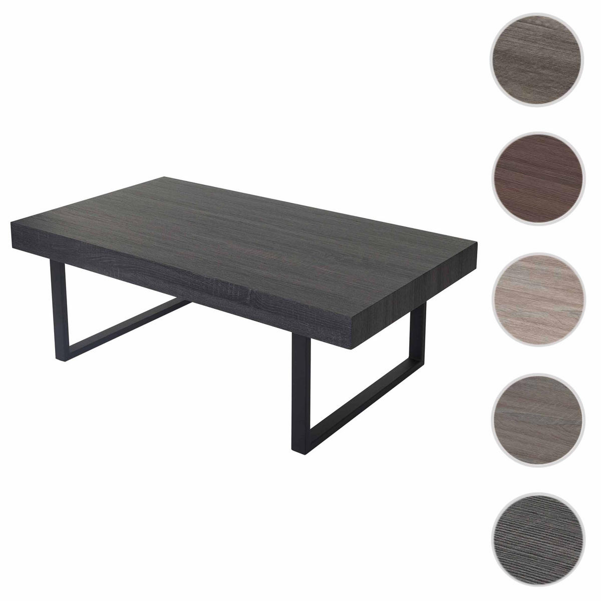 COUCHTISCH rechteck Schwarz - Schwarz, Holz (60/110/40cm) - MCW