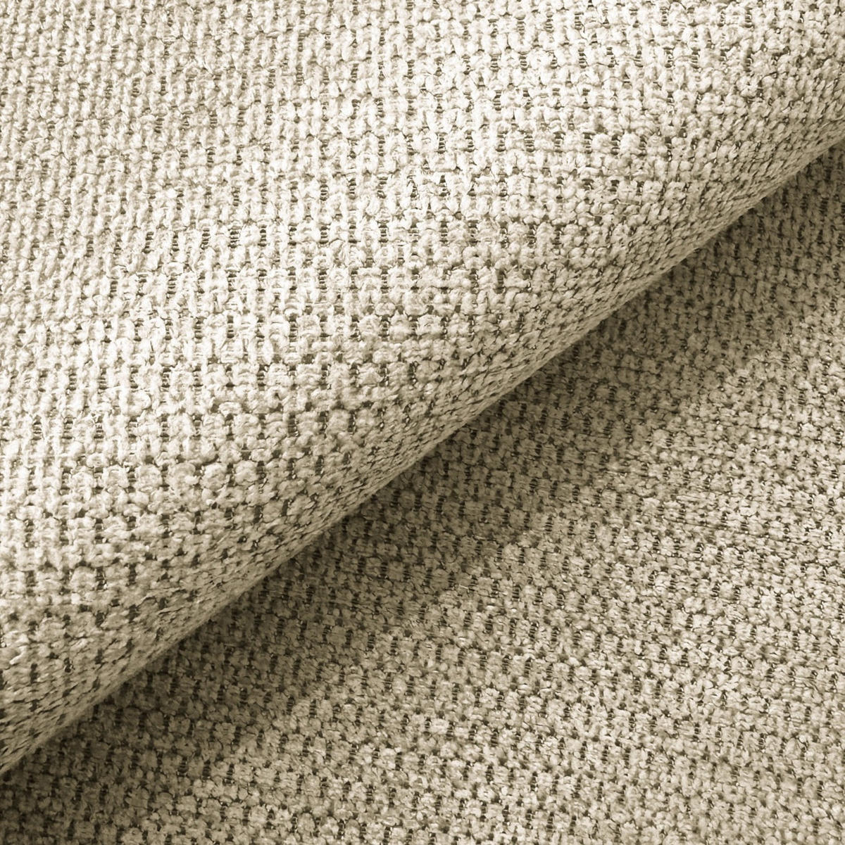 ECKSOFA Sora mit Schlaffunktion, Bettkasten und extra tiefer Komfortzone aus hochwertigem Hellbeige Strukturstoff - Beige/Schwarz, Holz/Kunststoff (140/200cm) - S-Style