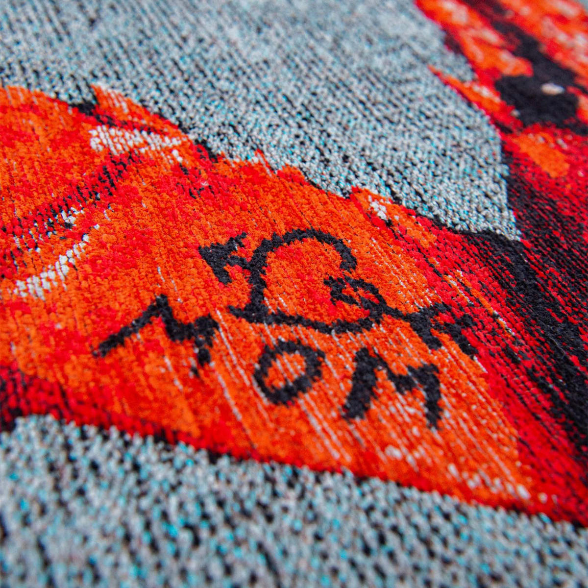 TEPPICH Steam Red Pop 240/240 cm - Grau, Textil (240/240cm) - Louis De Poortere